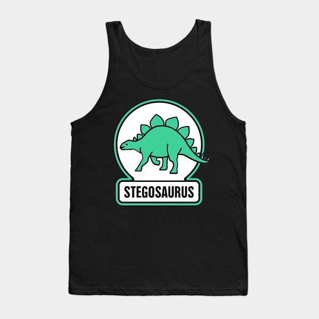 STEGOSAURUS | Dinosaur Graphic Gift Tank Top by MeatMan